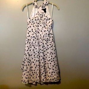 White House black market polka dot dress